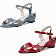 Load image into Gallery viewer, Mid Heel Sandals Sexy Rhinestone