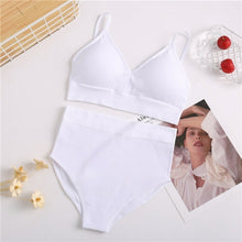 Load image into Gallery viewer, Women Bra Panties Set High Waist Shaper Bra Set Seamless