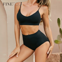 Women Bra Panties Set High Waist Shaper Bra Set Seamless