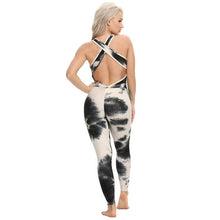 Load image into Gallery viewer, Jumpsuit Women Cross Back Ink Tie dye Overalls For Women