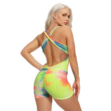 Load image into Gallery viewer, Jumpsuit Women Cross Back Ink Tie dye Overalls For Women