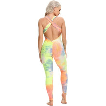 Load image into Gallery viewer, Jumpsuit Women Cross Back Ink Tie dye Overalls For Women