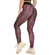 Load image into Gallery viewer, Leggings Women Ruched Textured Leggins Push Up High Waist