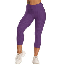Load image into Gallery viewer, Women Ruched Butt Lifting Leggings High Waist Capris Pants