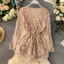 Load image into Gallery viewer, Sexy Tassel  Patchwork Short  Women Jumpsuits  Long Sleeve - Sophornlilly