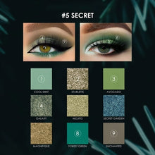Load image into Gallery viewer, FOCALLURE New Green Eyeshadow palette waterproof long lasting