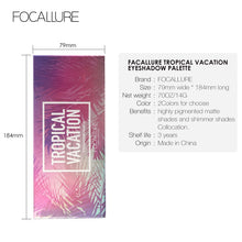 Load image into Gallery viewer, FOCALLURE Glitter Eye shadow palette 14 colors professional pallete