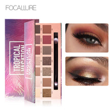 Load image into Gallery viewer, FOCALLURE Glitter Eye shadow palette 14 colors professional pallete