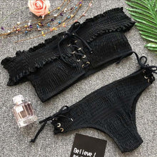 Load image into Gallery viewer, Fabulous Sexy Cross Swimwear Women Sexy Folds
