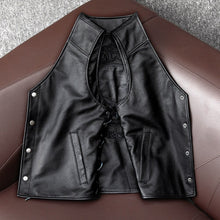 Load image into Gallery viewer, Cowhide Men's Genuine Leather Jacket Leather Vest