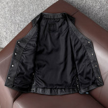 Load image into Gallery viewer, Cowhide Men's Genuine Leather Jacket Leather Vest