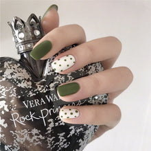 Load image into Gallery viewer, Fake Nails Finished net Celebrity Wear Nail ins Wine Red Smudge Nail