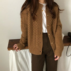 Fall Winter New Style Cashmere Sweater Cardigan Loose