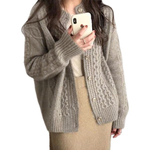 Fall Winter New Style Cashmere Sweater Cardigan Loose