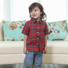 Load image into Gallery viewer, Family Matching Clothes Fashion Sleeveless Red Plaid Dresses Family