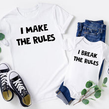 Load image into Gallery viewer, Family Matching Clothes Letter Cotton Short Sleeve Summer T shirts