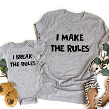 Load image into Gallery viewer, Family Matching Clothes Letter Cotton Short Sleeve Summer T shirts