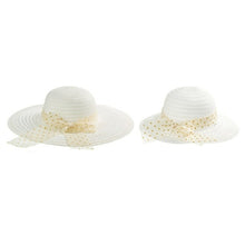 Load image into Gallery viewer, Family Matching Hats Mom And Me Floral Straw For Kids Women Girl Lady
