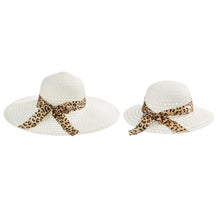 Load image into Gallery viewer, Family Matching Hats Mom And Me Floral Straw For Kids Women Girl Lady