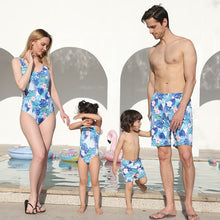 Load image into Gallery viewer, Family Matching Look Leaf One Piece Swimsuits Summer Beach Baby Boys