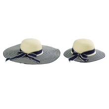 Load image into Gallery viewer, Family Matching Summer Hats Mom And Me Floral Straw For Kids Women