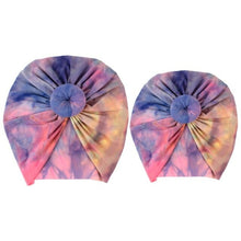 Load image into Gallery viewer, Family Matching Summer Tie Dye Hats Mom And Me Bow Straw Floral For