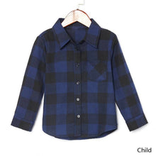 Load image into Gallery viewer, Family Mother Daughter Blue Plaid Sweatshirt Outfits Clothes Pullover