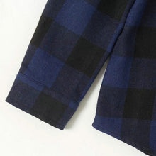 Load image into Gallery viewer, Family Mother Daughter Blue Plaid Sweatshirt Outfits Clothes Pullover
