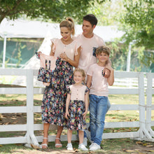 Load image into Gallery viewer, Family Set Mom Baby Romper Mommy and Me Clothes Flower Dress Mother