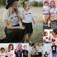 Family Tshirts Boys Girls Mom Mother Mommy and Daughter Son Family T