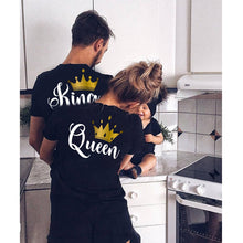 Load image into Gallery viewer, Family matching clothes T shirt KING QUEEN PRINCESS PRINCE Letter