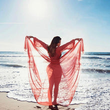 Load image into Gallery viewer, Fancinating Women Long Sleeve Mesh Bikini Chiffon