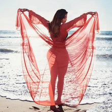 Load image into Gallery viewer, Fancinating Women Long Sleeve Mesh Bikini Chiffon
