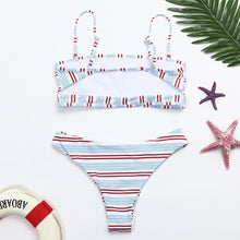 Load image into Gallery viewer, Fancinating Women Strip Bikini Swimsuit Bikini