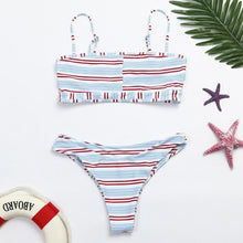 Load image into Gallery viewer, Fancinating Women Strip Bikini Swimsuit Bikini