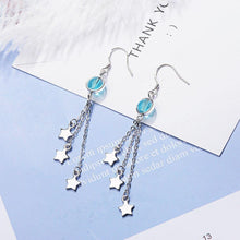 Load image into Gallery viewer, Wedding Gift Jewelry 3PCS Tassels With Star Long 925 Silver - Sophornlilly