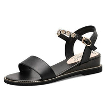 Load image into Gallery viewer, Fanyuan Size 31 43 Genuine Leather Sandals wedges Women Shoes