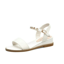 Load image into Gallery viewer, Fanyuan Size 31 43 Genuine Leather Sandals wedges Women Shoes