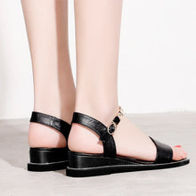 Load image into Gallery viewer, Fanyuan Size 31 43 Genuine Leather Sandals wedges Women Shoes