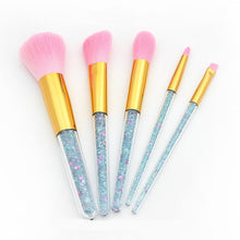 Load image into Gallery viewer, Fashion Diamond Crystal Makeup Brushes Set Unicorn Shinny Glitter
