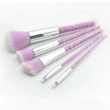 Load image into Gallery viewer, Fashion Diamond Crystal Makeup Brushes Set Unicorn Shinny Glitter