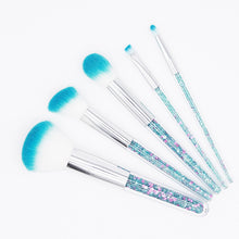 Load image into Gallery viewer, Fashion Diamond Crystal Makeup Brushes Set Unicorn Shinny Glitter