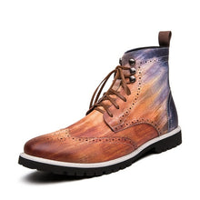 Load image into Gallery viewer, Fashion British Stylish Red Brogue Shoes High Top