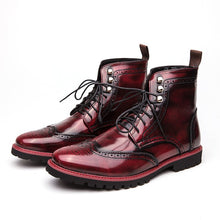 Load image into Gallery viewer, Fashion British Stylish Red Brogue Shoes High Top