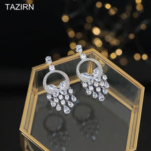 Load image into Gallery viewer, Fashion CZ Dangle Earrings Cute Bride Wedding Butterfly Shape Drop