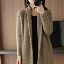 Load image into Gallery viewer, Cardigan Knitted Sweater New Long