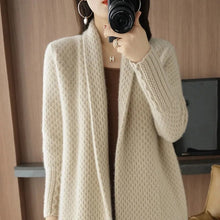 Load image into Gallery viewer, Cardigan Knitted Sweater New Long