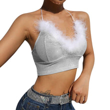 Load image into Gallery viewer, Fashion Casual traf Womens Glitter Strappy Tank Tops Wool Sequin - Sophornlilly