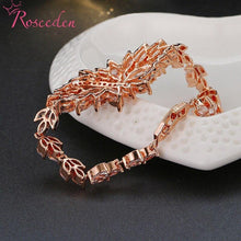 Load image into Gallery viewer, Fashion Charm AAA Cubic Zircon Leaf Bracelets For Woman Elegance - Sophornlilly