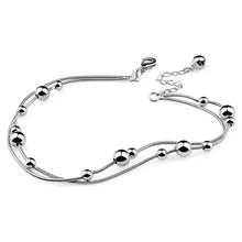 Load image into Gallery viewer, Sterling Silver Women Anklets Round Lucky Bead